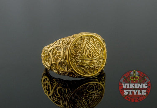 Valknut Ring - Urnes, Gold