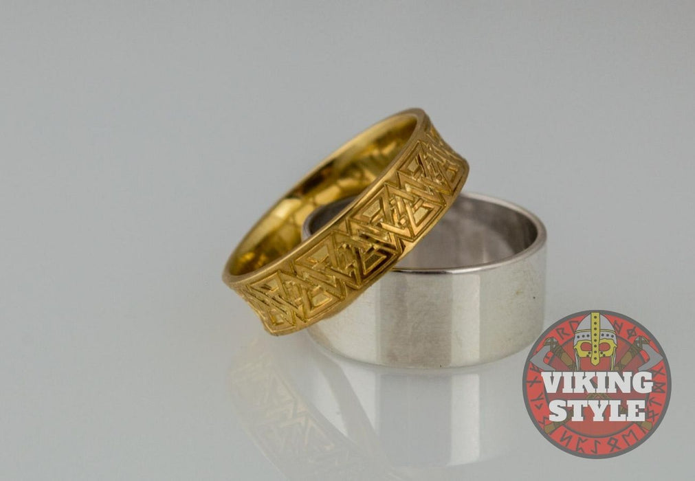 Norse Ring - Valknut, Gold