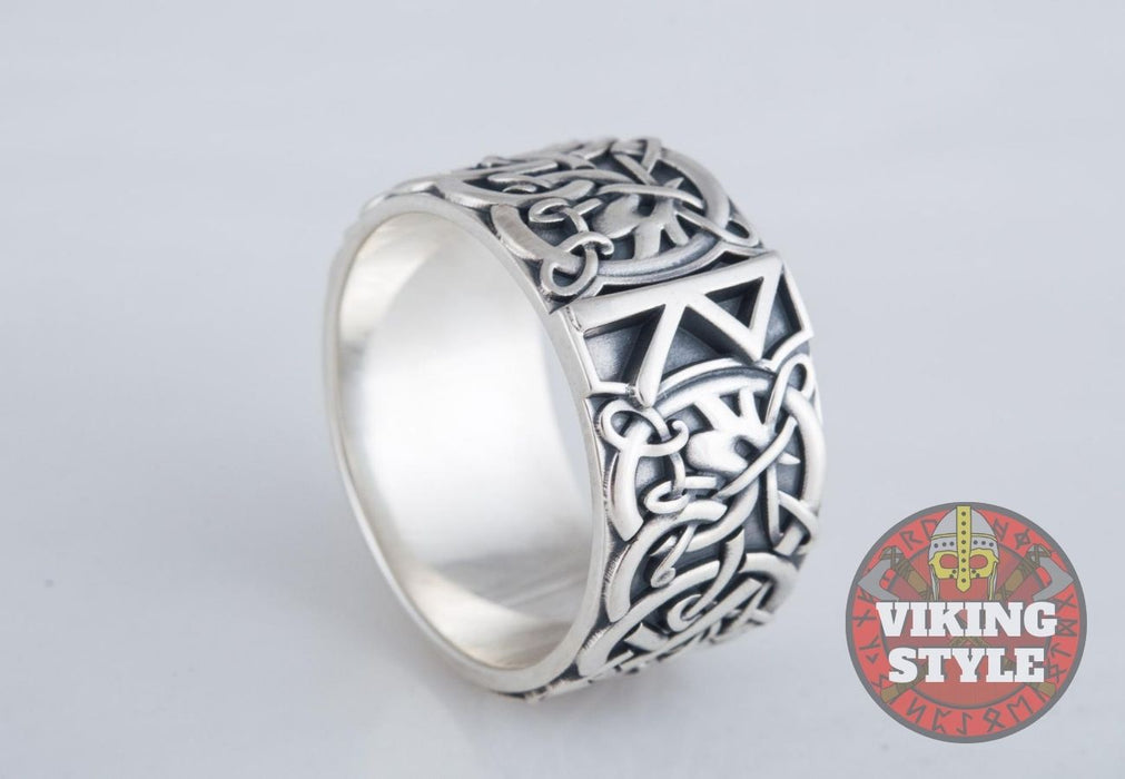 Raido Ring - Runic, 925 Silver
