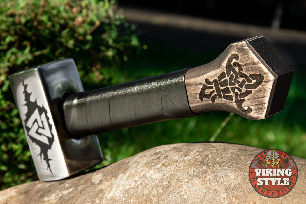 Handmade Viking Hammer - Valknut
