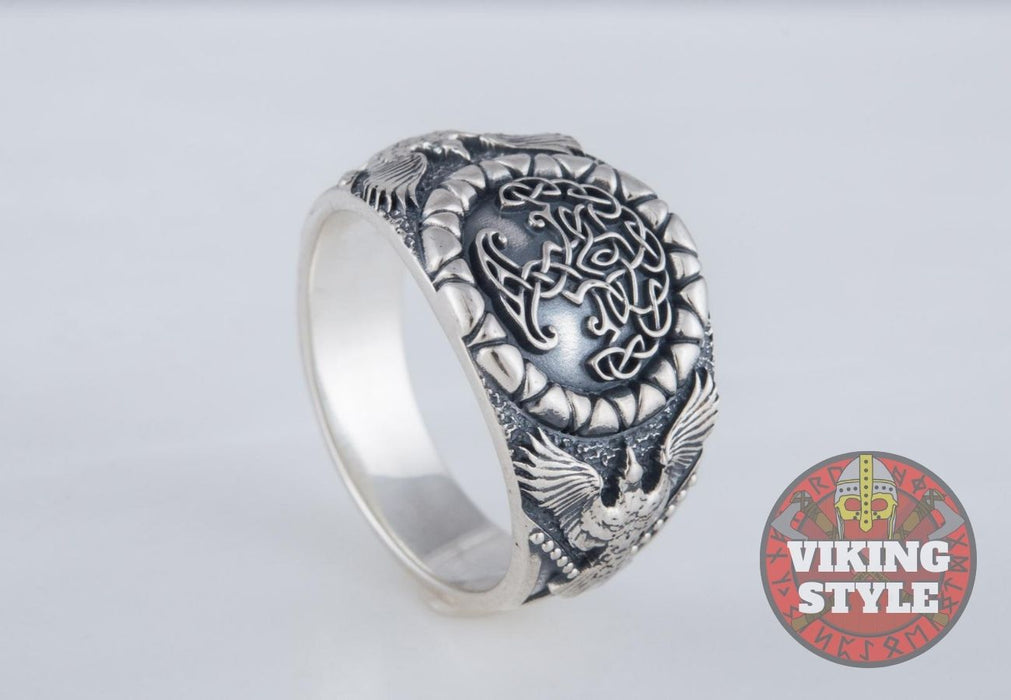 Yggdrasil Ring - Corvus, 925 Silver