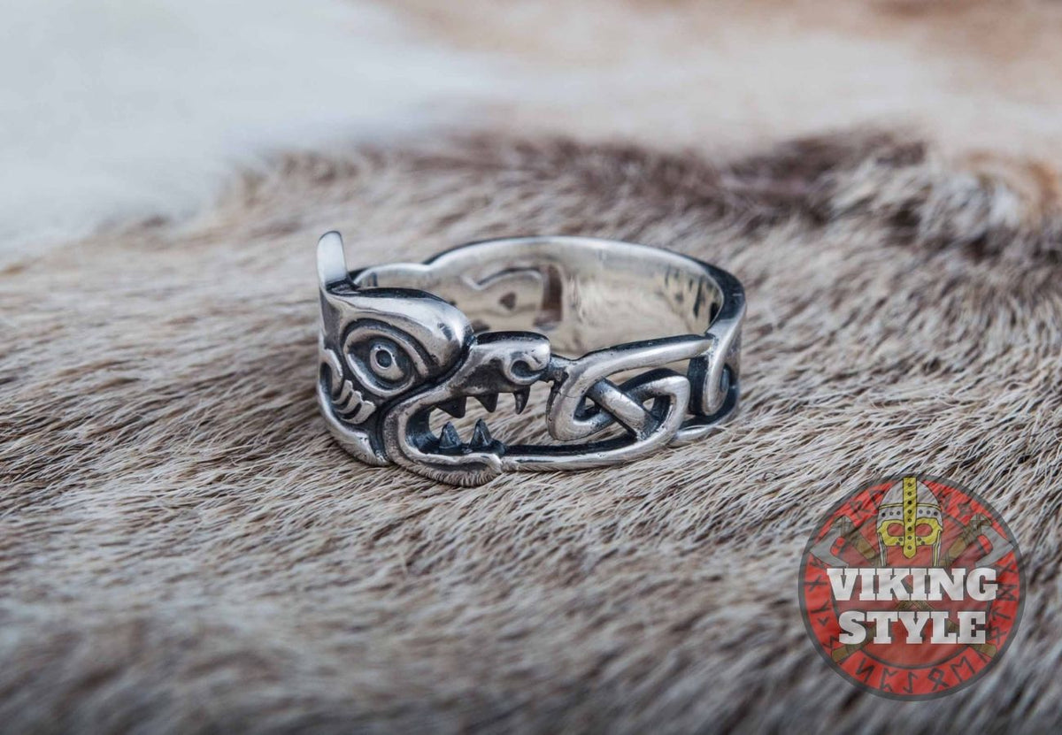 Fafner Ring Fenrir Ring - 925 Silver — VikingStyle