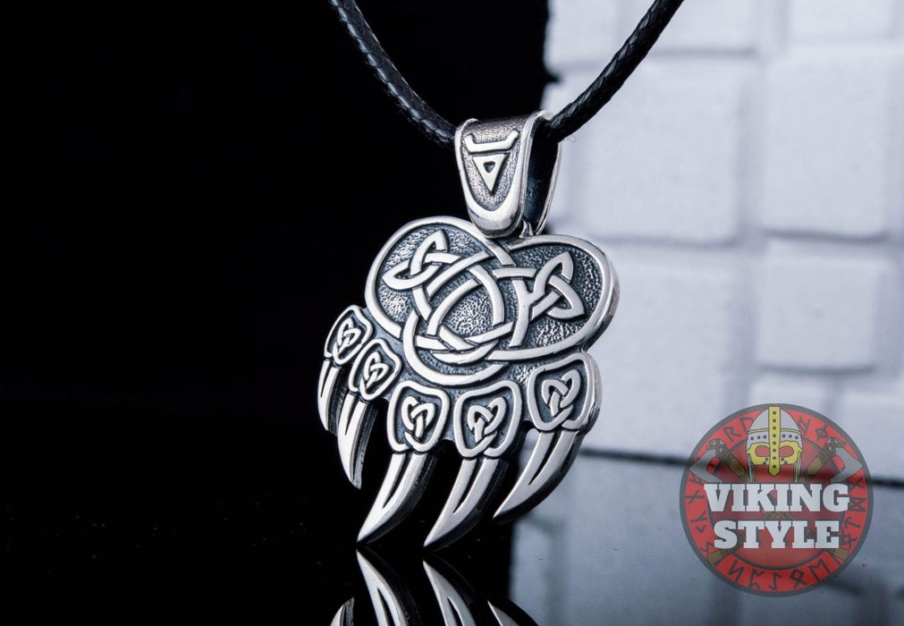 Bear Paw Pendant - Bjørn, 925 Silver