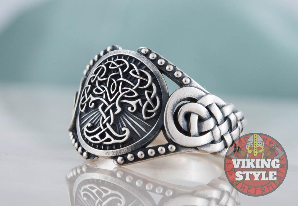 Yggdrasil Ring - Endless Knot, 925 Silver