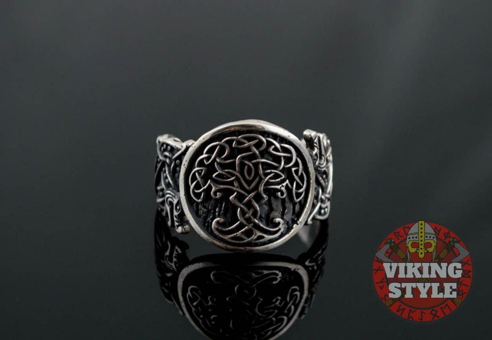 Yggdrasil Ring - Wolf, 925 Silver