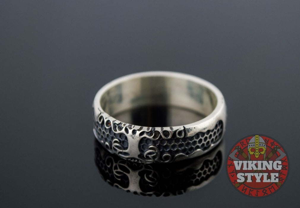 Yggdrasil Band Ring - Tree of Life, 925 Silver