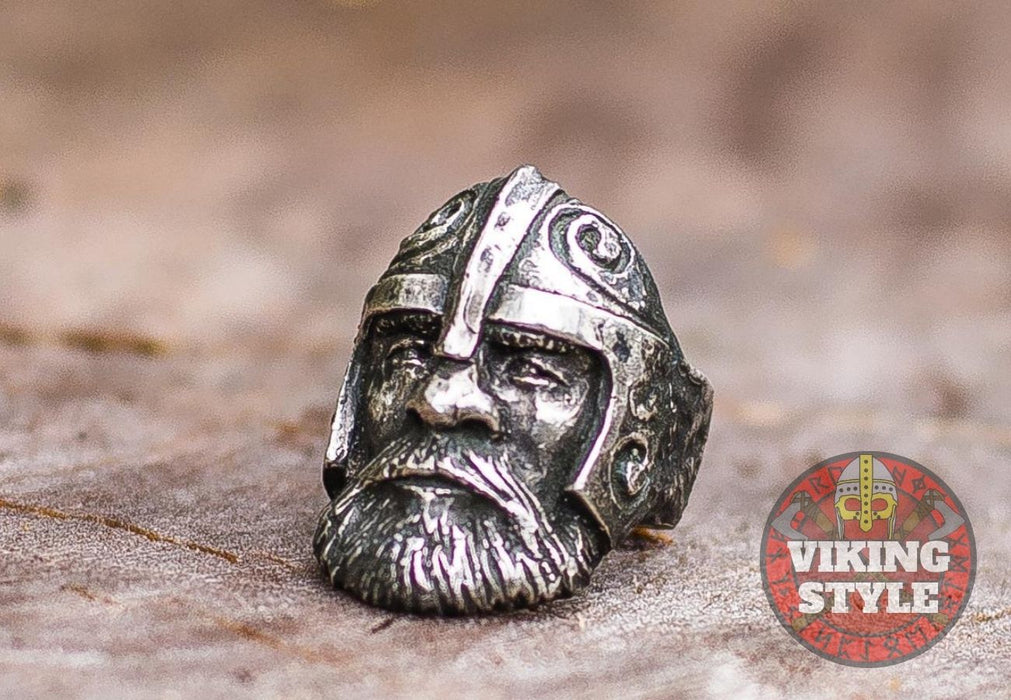 Viking Rings - Dwarf Helmet Ring 925 Silver