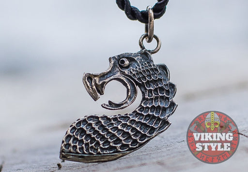 Norse Dragon Pendant - Níðhöggr, 925 Silver