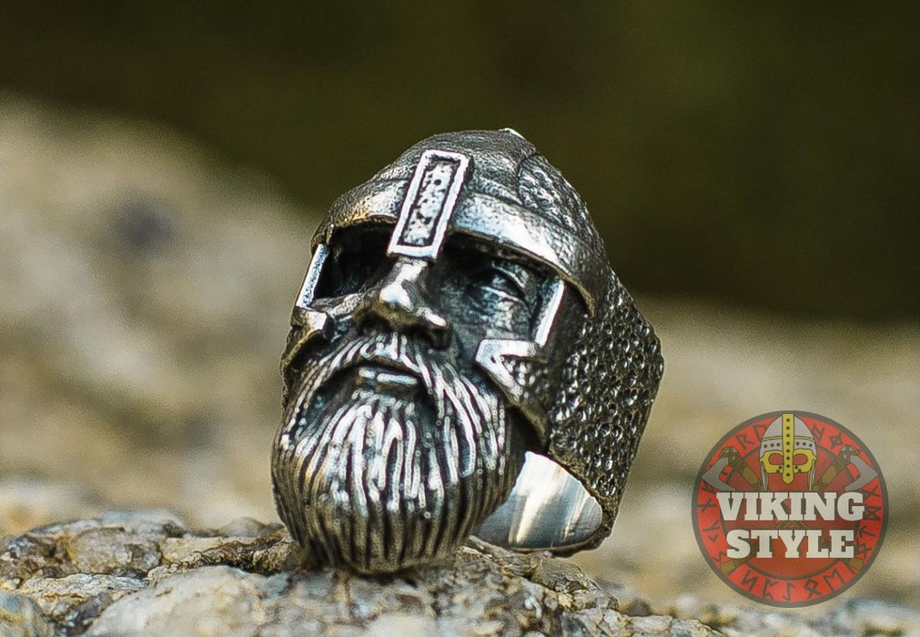 Viking Helmet Ring - Odin, 925 Silver