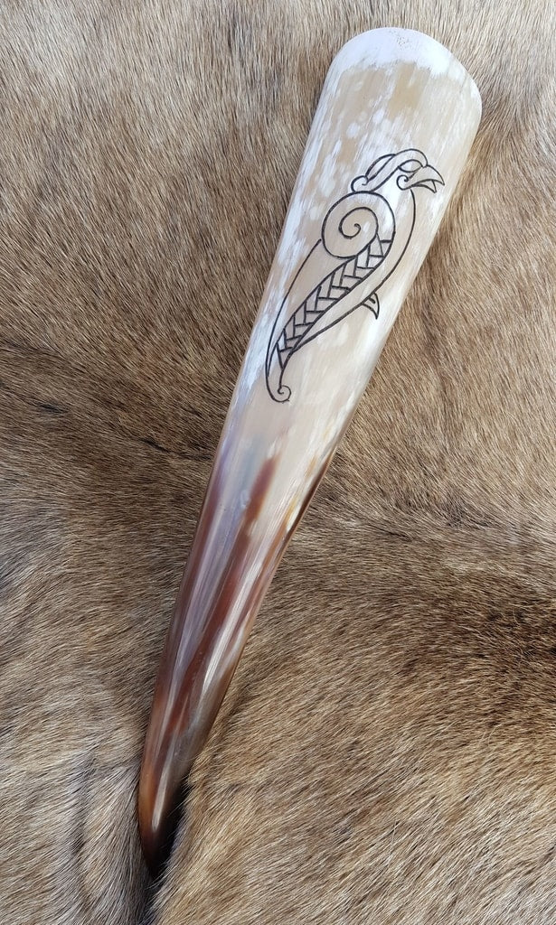 Norse Raven Drinking Horn — VikingStyle