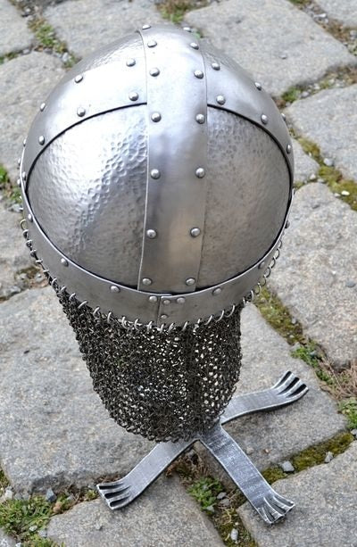 Reinforced Metal Viking Helmet