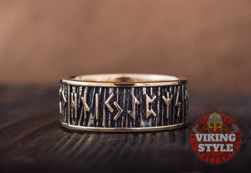 Viking Rings - Bronze Runic Ring