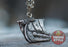 Viking Ship Pendant III - Drakkar, 925 Silver