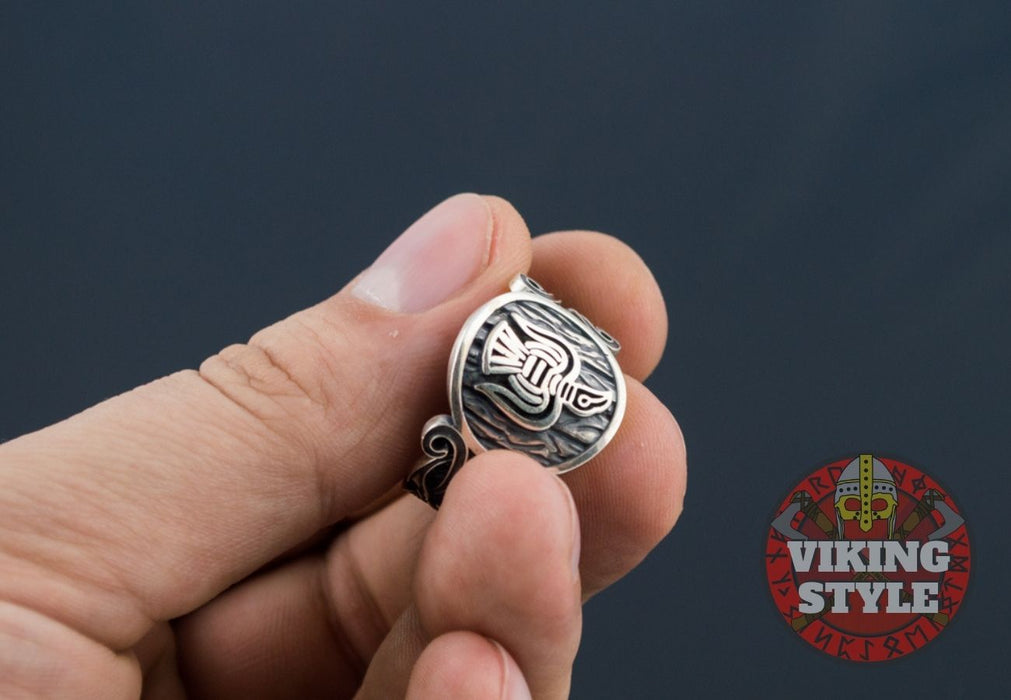 Norse Raven Ring - Norse Collection, 925 Silver