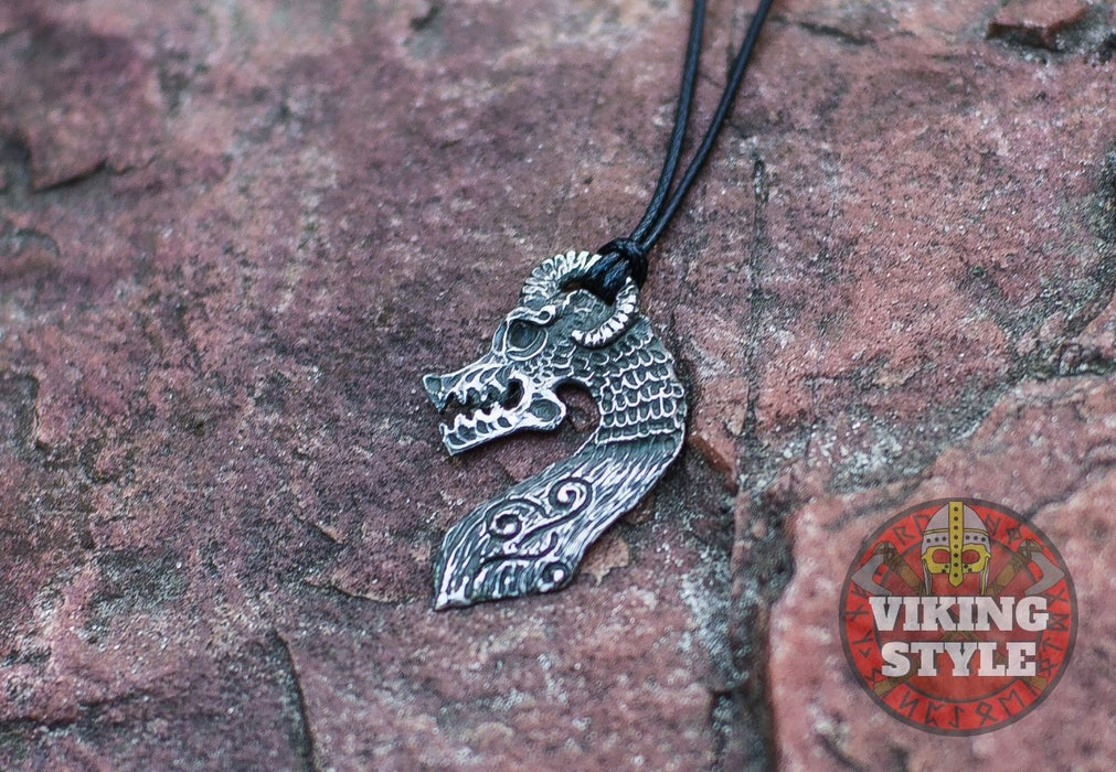 Norse Dragon Pendant - Ormr, 925 Silver