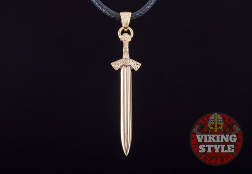 Viking Sword Pendant III - Gold