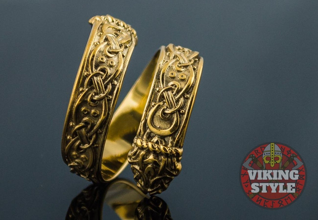 Traditional Norse Ring - Gold