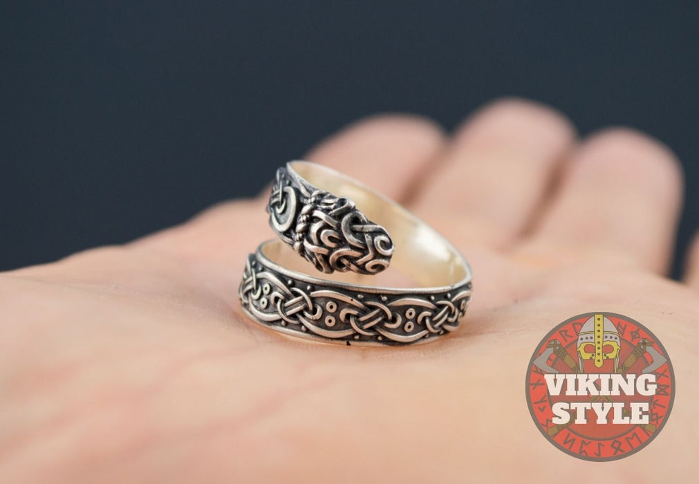 Adjustable Ring II - Endless Knot, 925 Silver