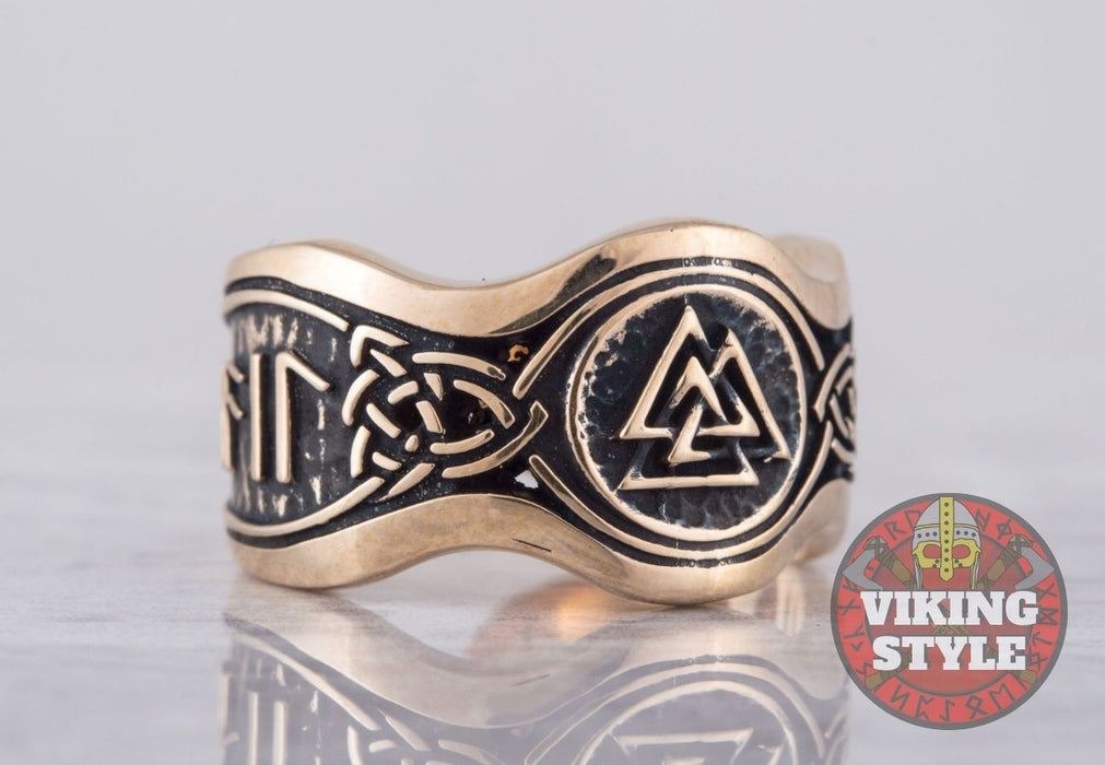 Valknut Ring II - Odin Collection, Bronze