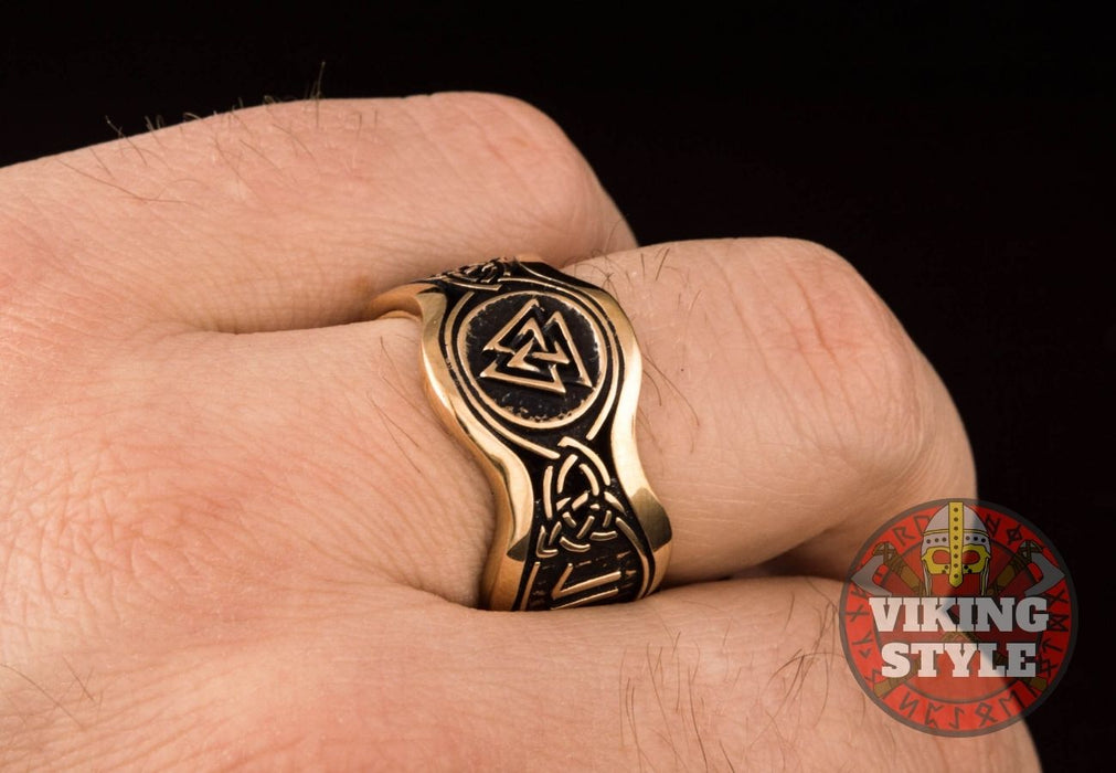 Valknut Ring II - Odin Collection, Bronze