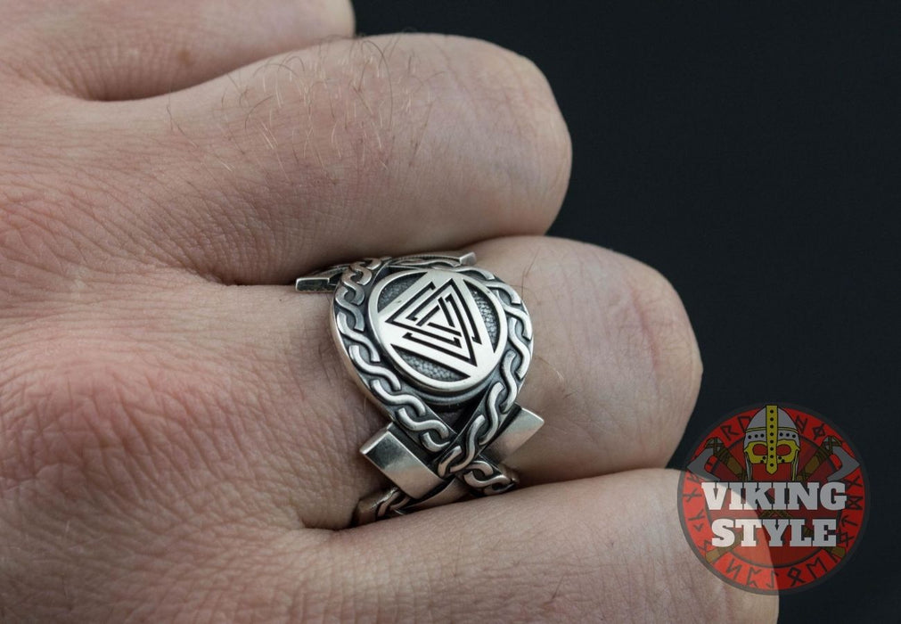 Valknut Ring - Aarhus, 925 Silver
