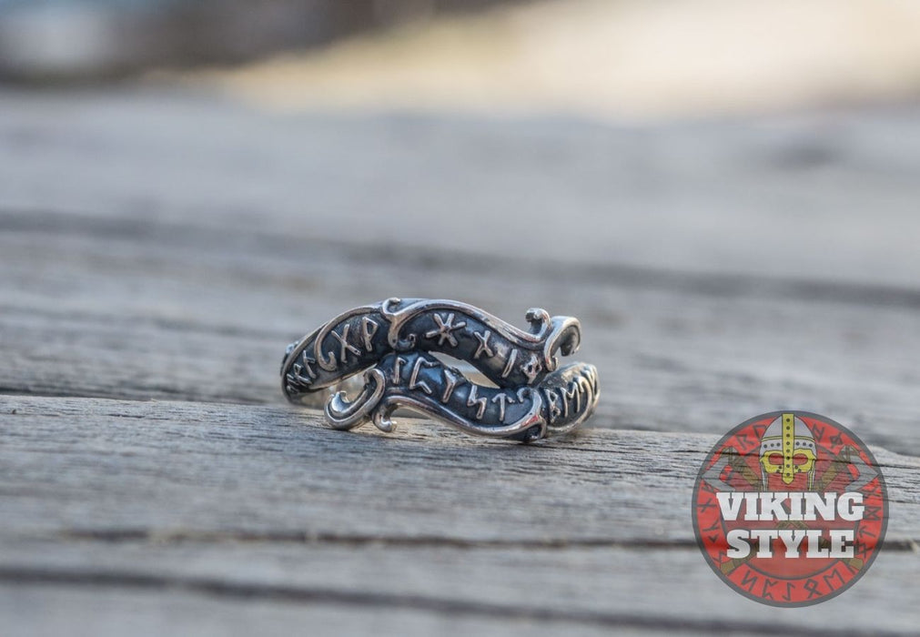 Runic Ring - Root, 925 Silver
