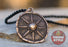 Viking Shield Pendant - Star, Bronze