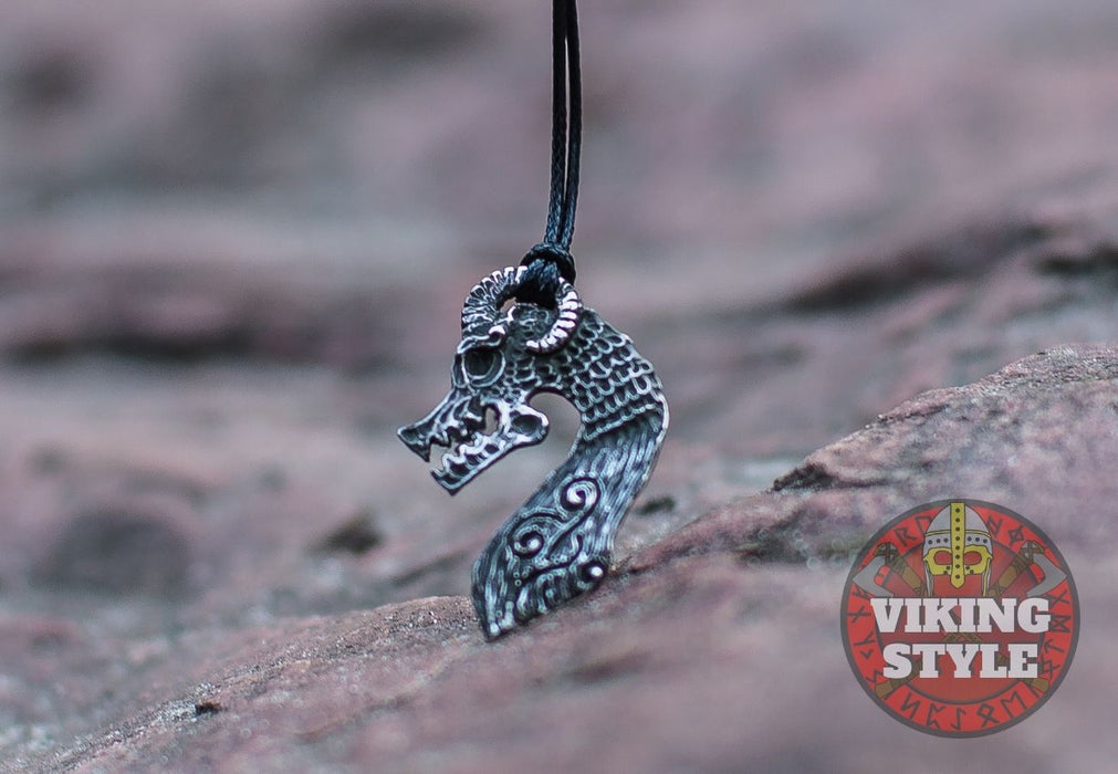 Norse Dragon Pendant - Ormr, 925 Silver