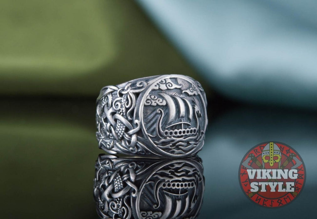 Drakkar Ring - Mammen, 925 Silver