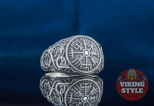 Vegvísir Ring - Urnes, 925 Silver