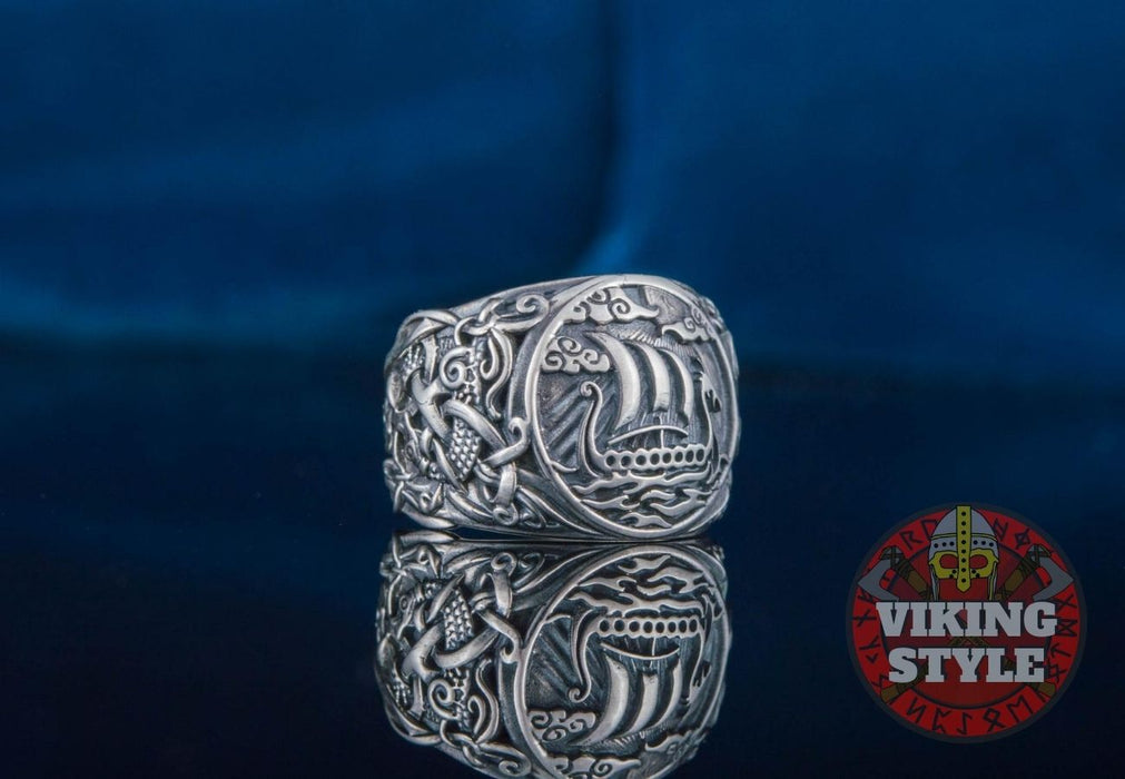 Drakkar Ring - Mammen, 925 Silver