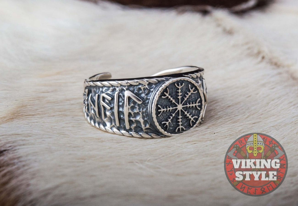 Ægishjálmur Ring - Odin Collection, 925 Silver