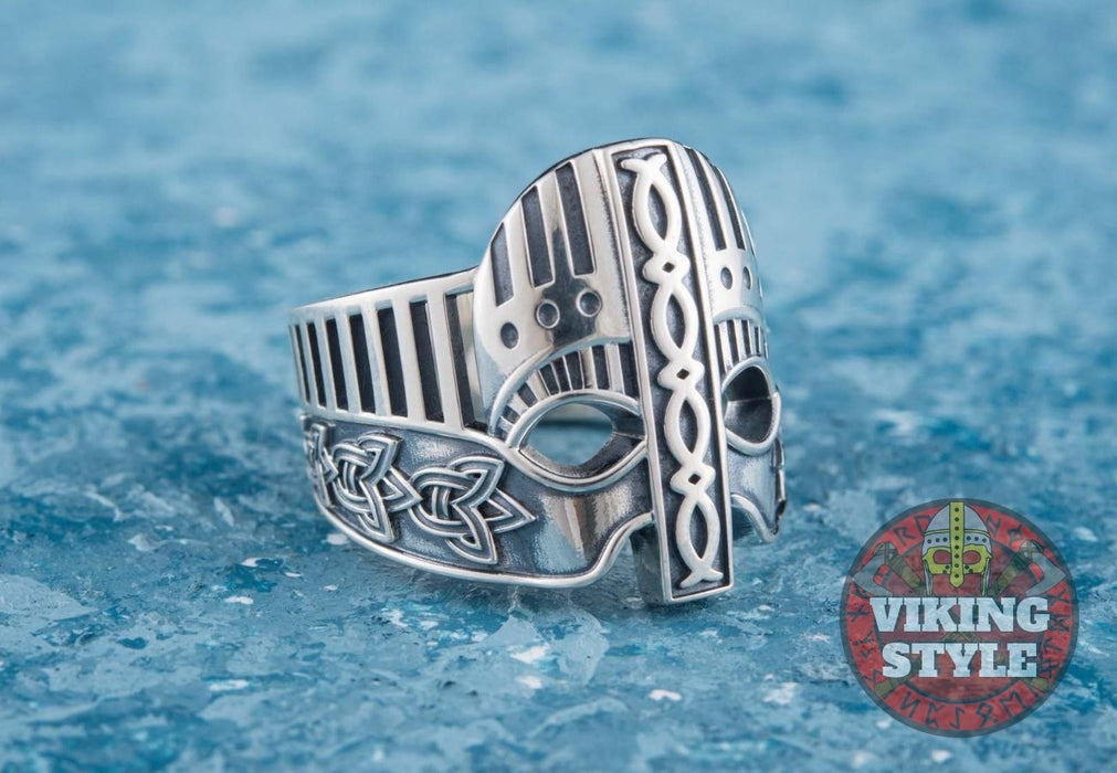 Viking Helmet Ring IV - 925 Silver
