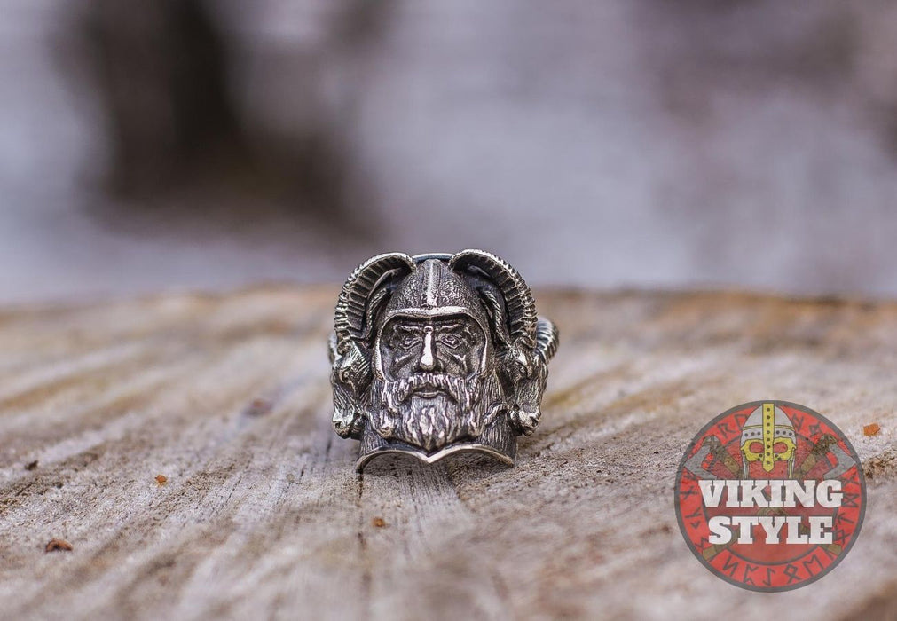 Viking Ring - Ram, 925 Silver