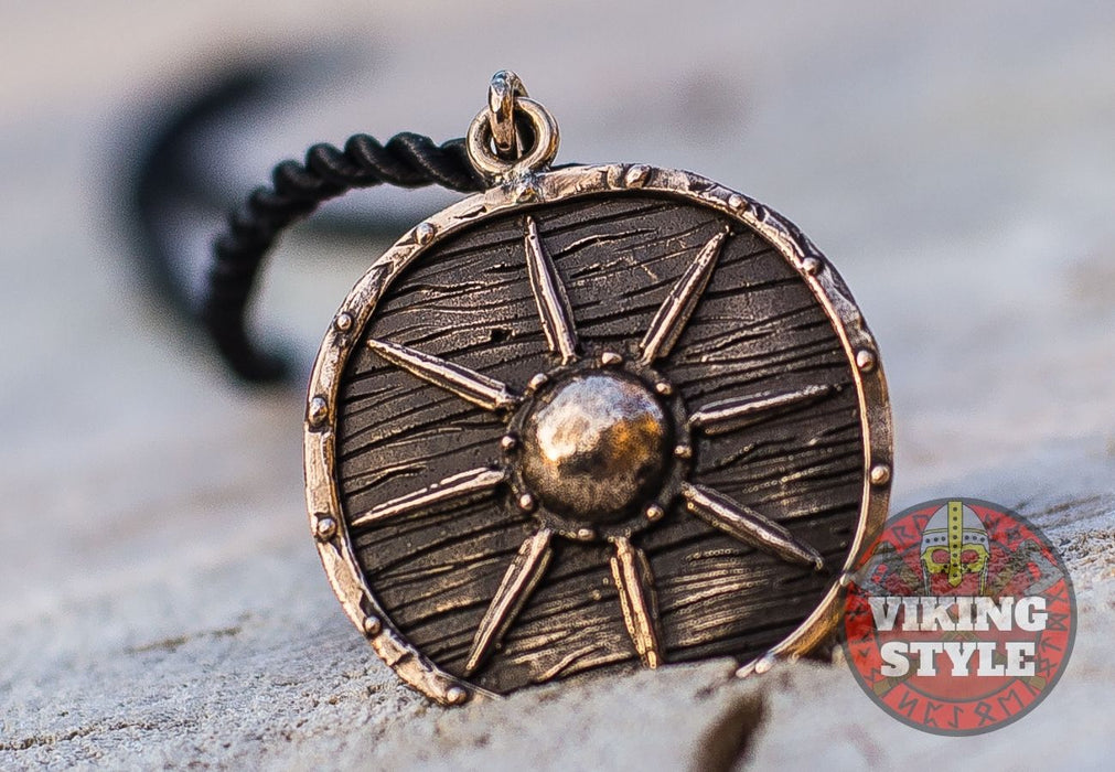 Viking Necklaces - Viking Shield Necklace Bronze Star