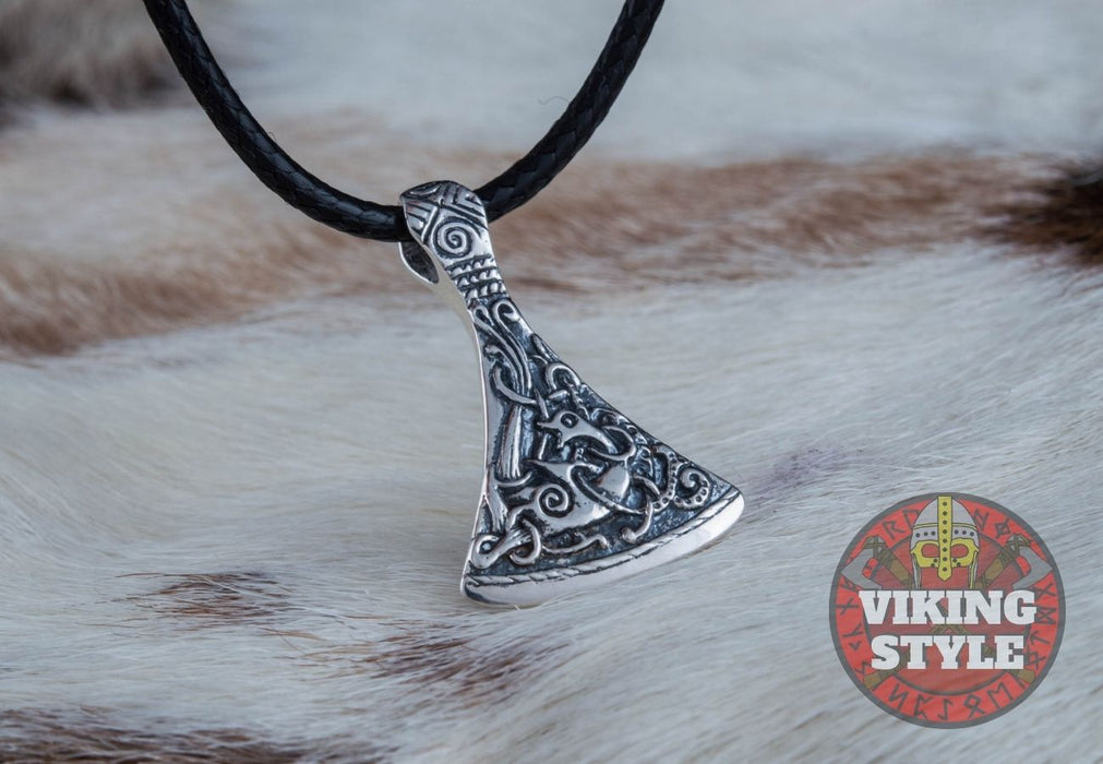 Viking Axe Head Pendant - Mammen, 925 Silver