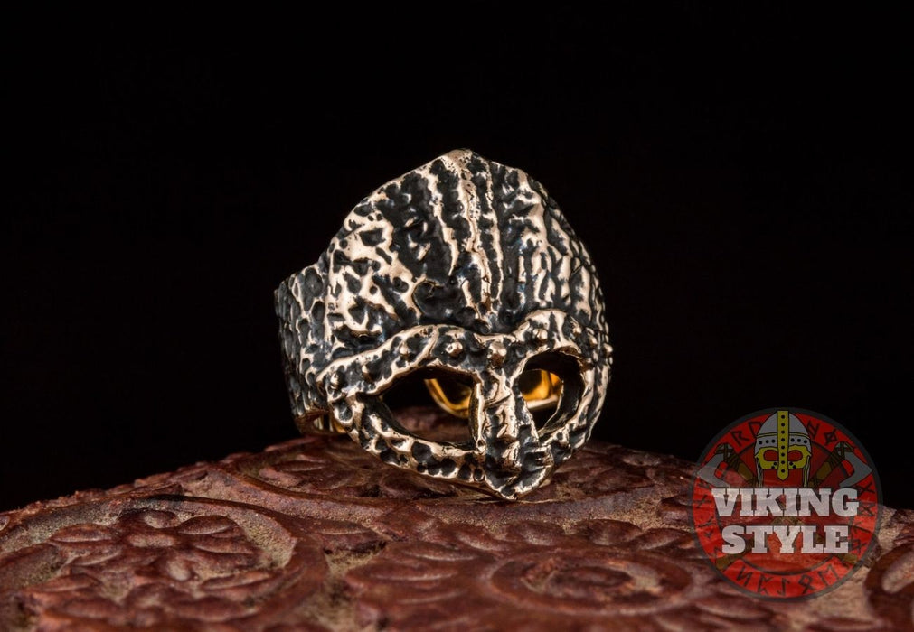 Viking Helmet Ring II - Bronze