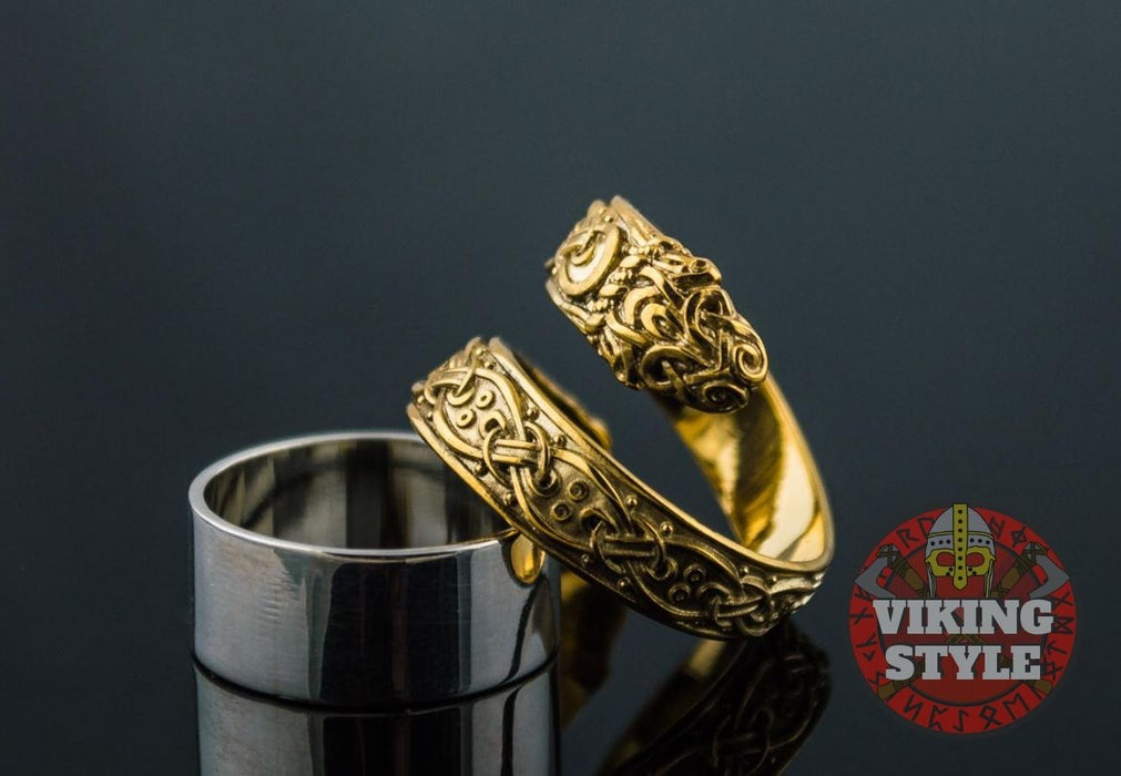 Traditional Norse Ring - Gold