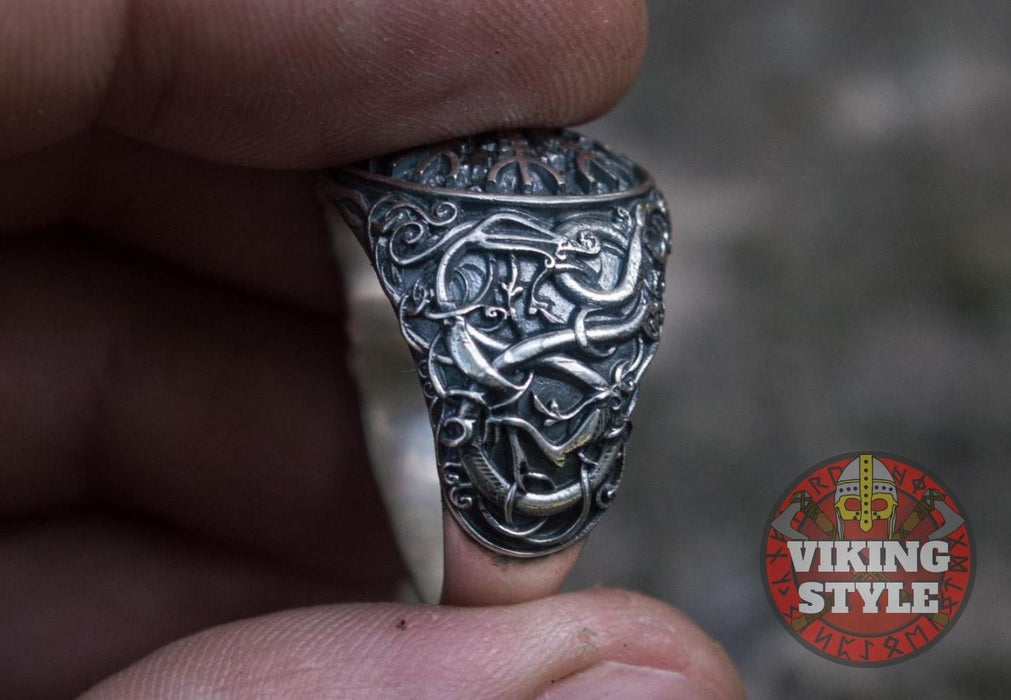 Ægishjálmur Ring - Urnes, 925 Silver