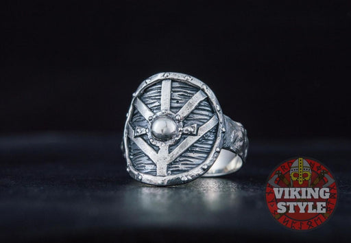 Viking Rings - Silver Shield Ring