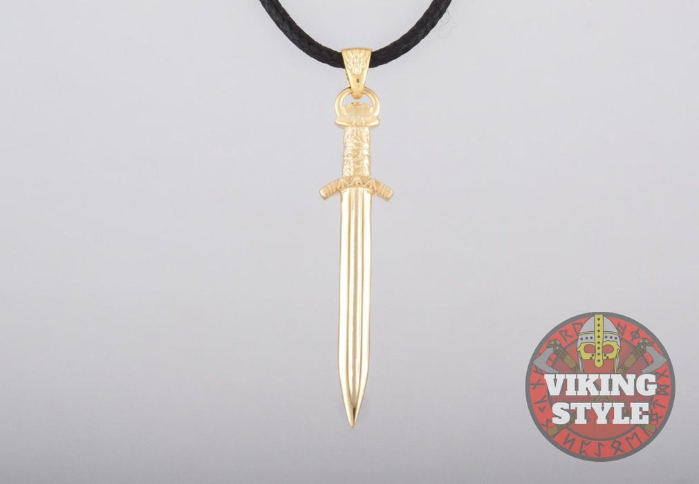 Viking Sword Pendant II - Gold