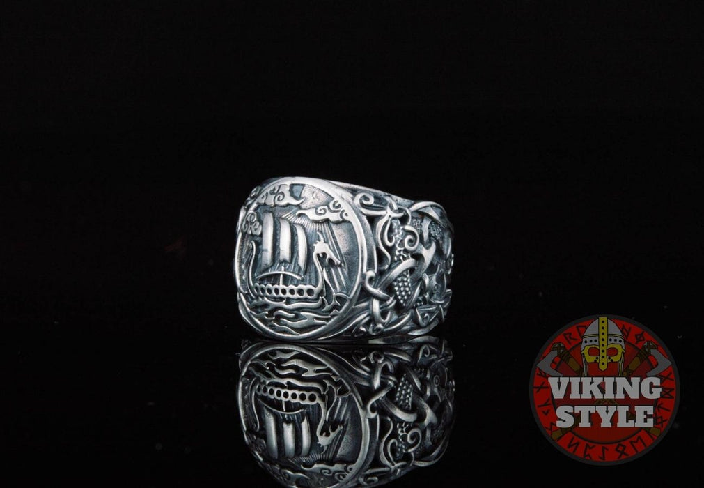 Drakkar Ring - Mammen, 925 Silver