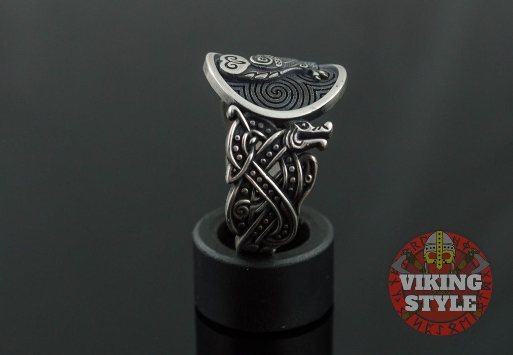 Owl Ring - Wolf, 925 Silver