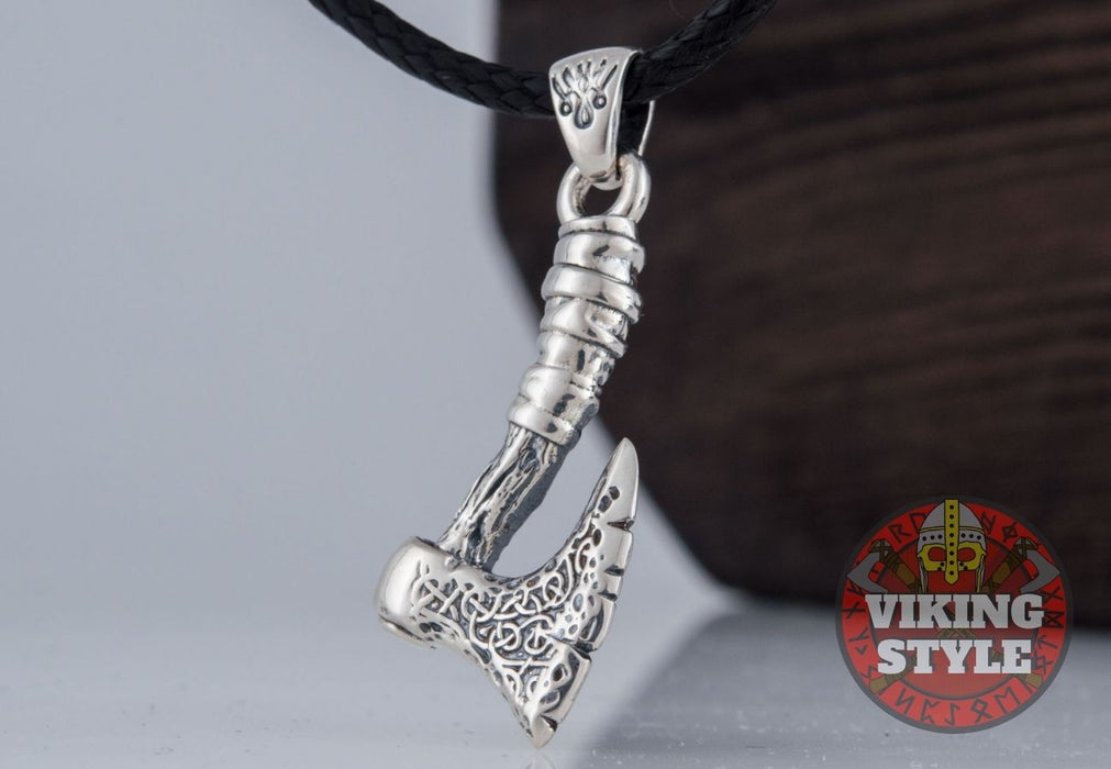 Viking Axe Pendant - Small, 925 Silver