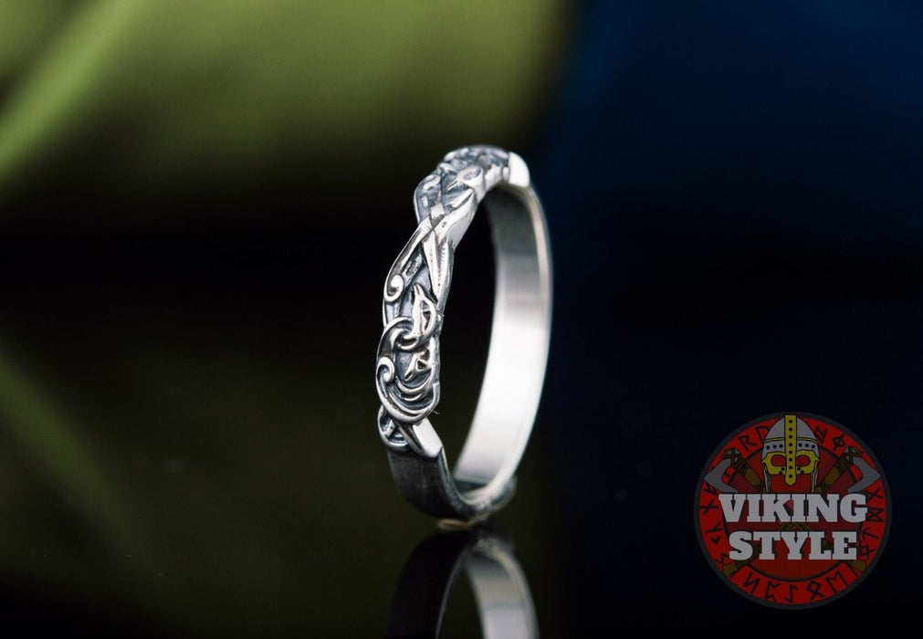 Norse Band Ring - 925 Silver