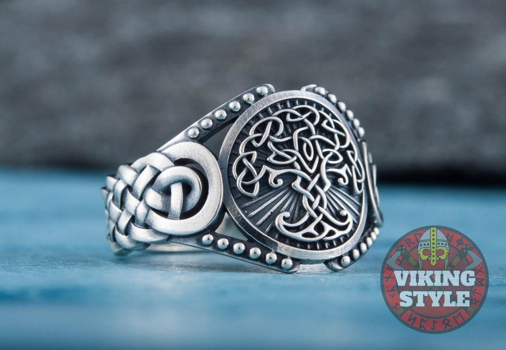 Yggdrasil Ring - Endless Knot, 925 Silver