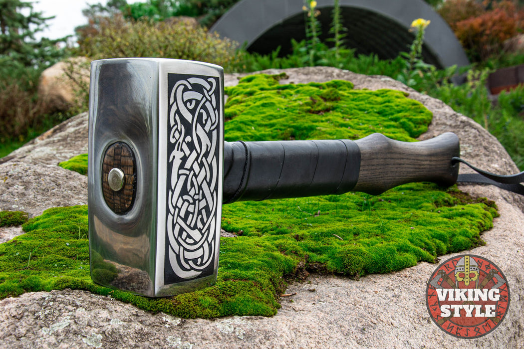 Handmade Viking Hammer - Jormungandr
