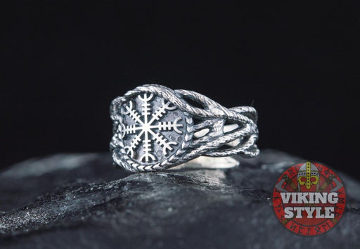 Viking Rings - Aegishjalmr Silver Ring