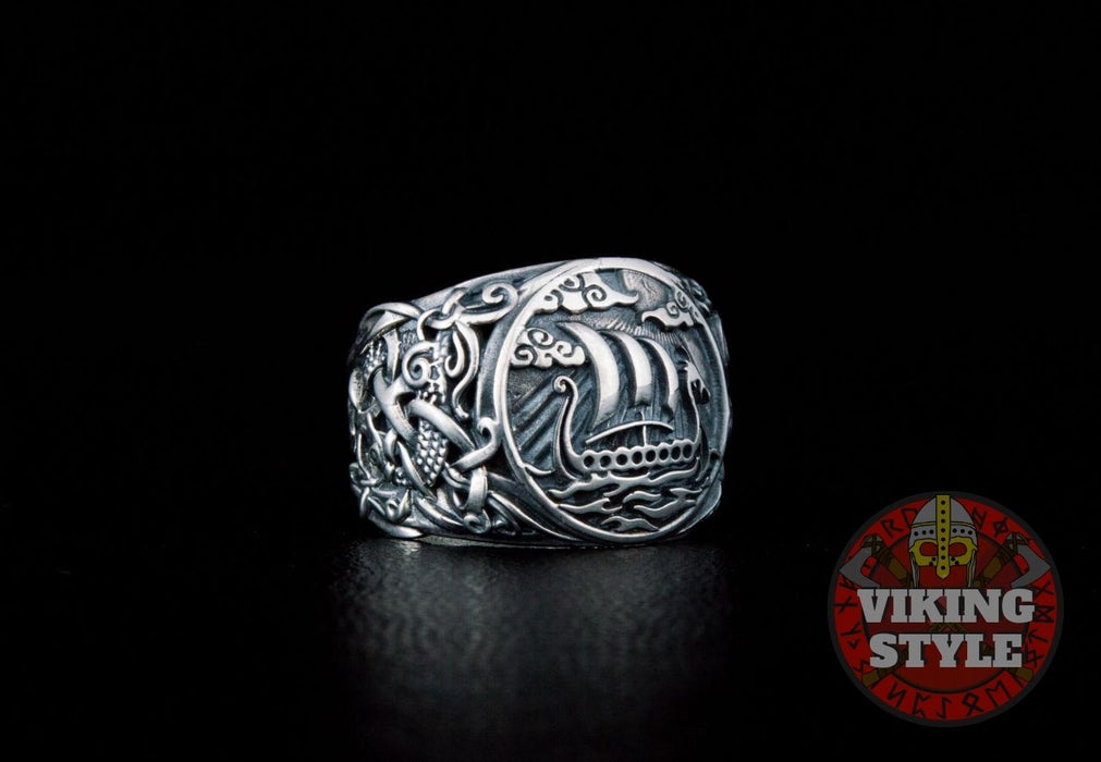 Drakkar Ring - Mammen, 925 Silver