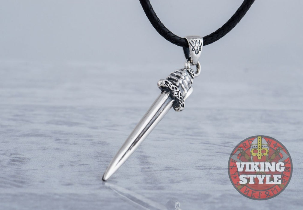 Viking Sword Pendant - 925 Silver